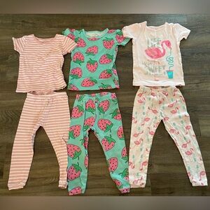 2T Girl Pajamas (12 pairs)